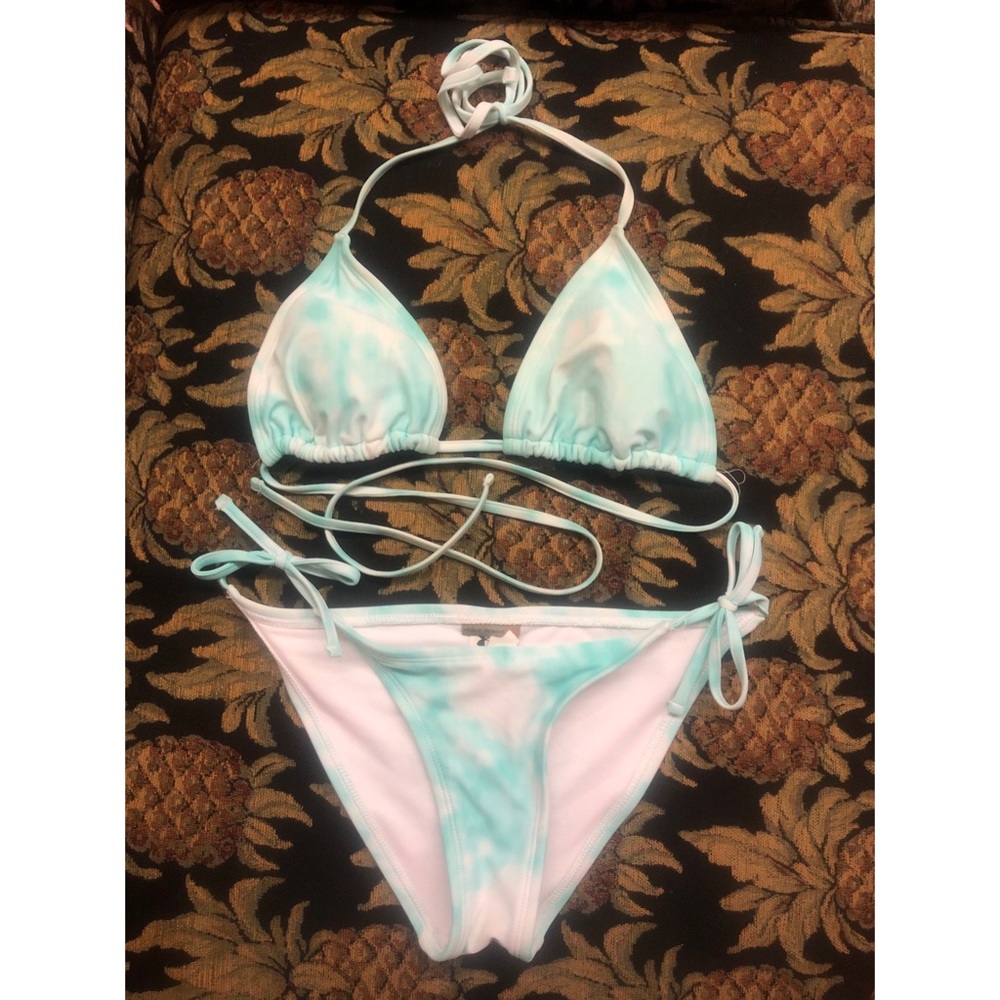 Turquoise Tie-Dye Bikini